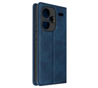 Etui pour Xiaomi Redmi Note 13 Pro Plus Portefeuille et Support Vidéo Bleu Nuit