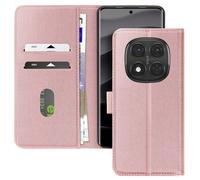 Etui pour Redmi Note 14 Pro et 14 Pro Plus Portefeuille et Support Rose champagne