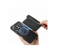 Etui Pour Rien Téléphone 2A Détachable Titulaire De Carte Titulaire De Carte Forte Attraction Magnétique Noir