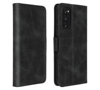 Étui pour S20 FE Style Vintage avec Porte-cartes et Support Vidéo Noir