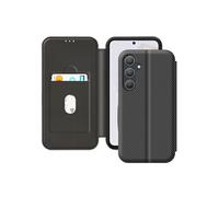Etui pour Samsung A35 Fibre de Carbone Support Vidéo et Anti-RFID Noir
