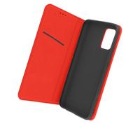Étui pour Samsung A52, A52s Porte-carte Stand Cuir rouge