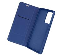 Étui pour Samsung A53 5G Carbone Porte-carte Support Luna Book Carbon Bleu carbone