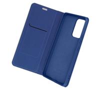 Étui pour Samsung A53 5G Carbone Porte-carte Support Luna Book Carbon Forcell Bleu carbone