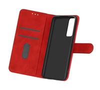 Étui pour Samsung Galaxy A02s Clapet Portefeuille Fonction Support Vidéo Rouge