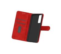 Etui pour Samsung Galaxy A03s Clapet Portefeuille Fonction Support Vidéo Rouge