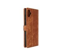 Etui pour Samsung Galaxy A05 Simil Cuir Effet Brossé Dragonne Marron