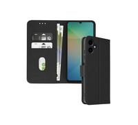 Étui pour Samsung Galaxy A06 - AVIZAR - Clapet Portefeuille et Support Vidéo - Noir