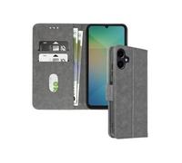 Étui pour Samsung Galaxy A06 Clapet Portefeuille et Support Vidéo Gris