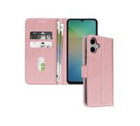 Etui pour Samsung Galaxy A06 Clapet Portefeuille et Support Vidéo Rose champagne