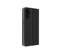 Etui pour Samsung Galaxy A13 5G et A04s Clapet Porte-carte Design Carbone Noir