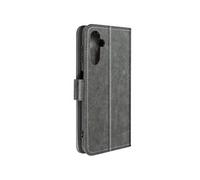 Etui pour Samsung Galaxy A14 4G et 5G Clapet Portefeuille Support Vidéo Gris