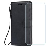 Etui pour Samsung Galaxy A14 5G - NOBRAND - Cuir Noir - Housse Portefeuille - Fermeture Magnétique - Souple