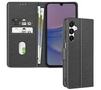 Avizar Étui pour Samsung Galaxy A16 – Clapet portefeuille et support vidéo – Noir