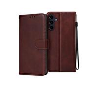 Etui pour Samsung Galaxy A16 Dragonne Clapet Support Portefeuille Marron