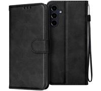 Etui pour Samsung Galaxy A16 Dragonne Clapet Support Portefeuille Noir