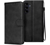 Avizar Étui pour Samsung Galaxy A16 Dragonne Clapet Support Portefeuille Noir
