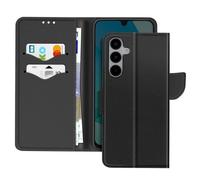 Étui pour Samsung Galaxy A16 Portefeuille Cuir Saffiano Fancy Noir