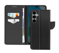 Avizar Étui portefeuille pour Samsung Galaxy A16 Fancy Cuir Saffiano Noir