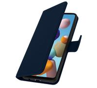 Étui pour Samsung Galaxy A21s Clapet Portefeuille Support Vidéo Bleu Nuit