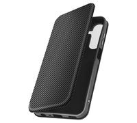 Etui pour Samsung Galaxy A25 5G Fibre de Carbone Clapet Porte-carte Carbone