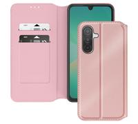 Étui pour Samsung Galaxy A26 Clapet Porte-Cartes et Support Vidéo Rose