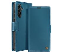 Avizar Étui pour Samsung Galaxy A26 Portefeuille Anti-RFID Bleu