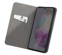 Étui pour Samsung Galaxy A35 5G Clapet Portefeuille Support Vidéo Noir