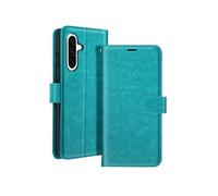 Etui pour Samsung Galaxy A36 Portefeuille avec Dragonne Turquoise