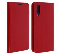 Étui pour Samsung Galaxy A50 Housse Folio Cuir Support Vidéo rouge