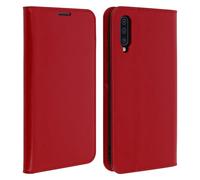 Étui pour Samsung Galaxy A50 Housse Folio Cuir Support Vidéo rouge