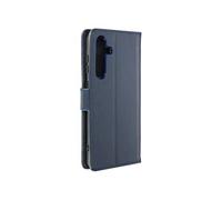 Avizar Étui pour Samsung Galaxy A55 Cuir véritable Portefeuille Support vidéo Bleu nuit