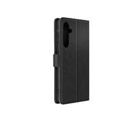 Etui pour Samsung Galaxy A55 Portefeuille Fleur Papillon avec Dragonne Noir