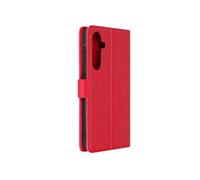 Etui pour Samsung Galaxy A55 Portefeuille Fleur Papillon avec Dragonne Rouge