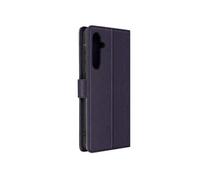Etui pour Samsung Galaxy A55 Portefeuille Fleur Papillon avec Dragonne Violet foncé