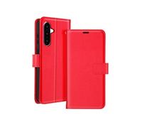 Etui pour Samsung Galaxy A56 Portefeuille avec Dragonne Rouge
