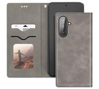 Avizar Étui portefeuille pour Samsung Galaxy A56 – Support vidéo – Gris