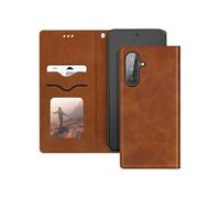 Etui pour Samsung Galaxy A56 Portefeuille Support Vidéo Marron