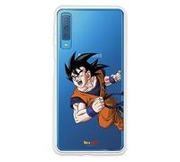 Étui pour Samsung Galaxy A7 2018 Officiel Dragon Ball Goku Guerrero pour protéger Votre Mobile. Coque pour Samsung en Silicone Souple avec Licence Officielle Dragon Ball