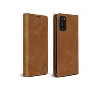 Étui pour Samsung S20 FE Vintage Portefeuille, Stand, Camel