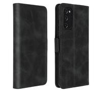 Étui pour Samsung Galaxy S20 FE Style Vintage avec Porte-cartes et Support Vidéo Noir