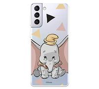 Étui pour Samsung Galaxy S21 Plus Officiel de Dumbo Dumbo Silhouette Transparente. Protégez Votre Mobile avec la Coque pour Samsung en Silicone Officielle de Disney.