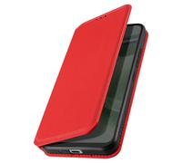 Housse - Samsung - Galaxy S21 Plus - Éco-cuir - Rouge - Étui Folio avec Support