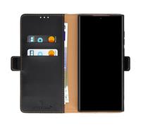 Forcell Étui Samsung Galaxy S22 Ultra Smart Pro Leather cuir porte‑carte noir