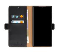 Forcell Étui Samsung Galaxy S22 Ultra Smart Pro Leather cuir porte‑carte noir