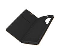 Étui pour Samsung Galaxy S22 Ultra Porte-carte Support Vidéo Luna Book Gold Forcell Noir