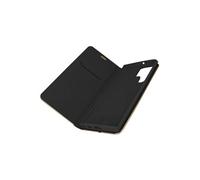 Etui pour Samsung Galaxy S22 Ultra Porte-carte Support Vidéo Luna Book Gold Forcell Noir
