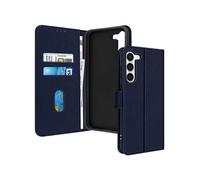 Etui pour Samsung Galaxy S23 Clapet Portefeuille Support Vidéo Bleu Nuit