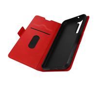 Etui pour Samsung Galaxy S23 Ultra-fin Double Languette Magnétique rouge