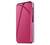 Étui pour Samsung Galaxy S24 Clapet Effet Miroir Support Stand Violet foncé